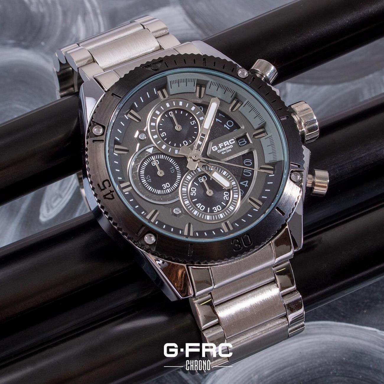 Reloj G-force Original H3642g Cronografo Plateado + Estuche